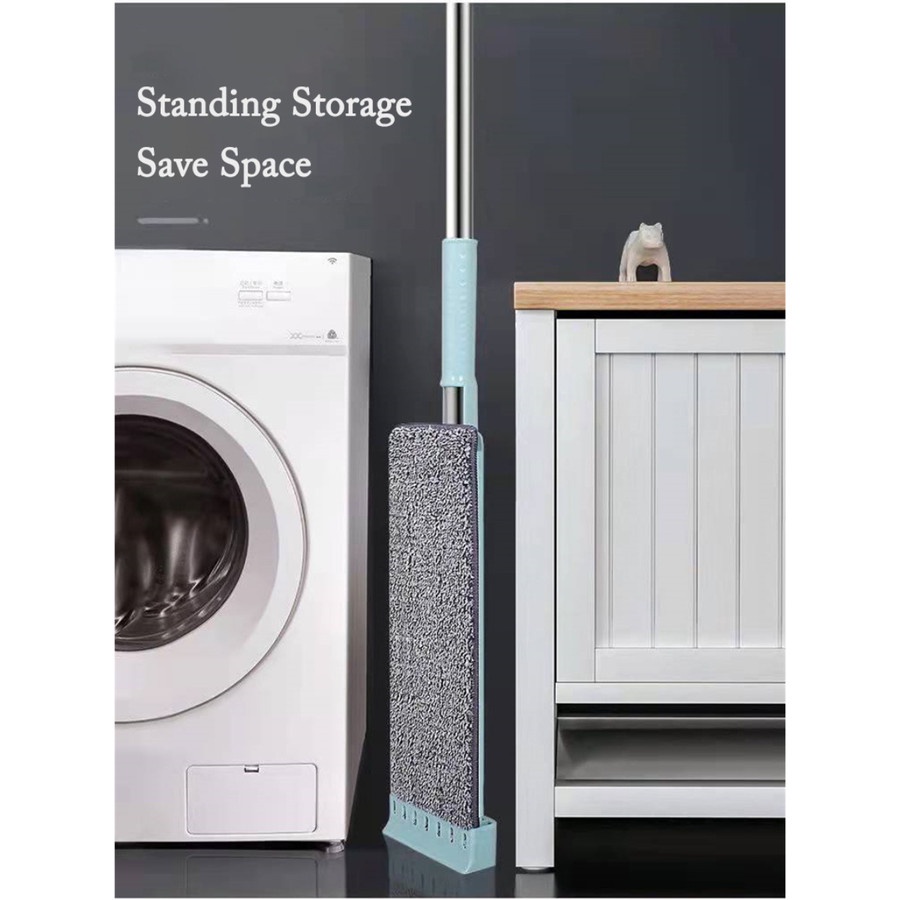 Alat Sapu Pel Lantai Tarik Praktis Microfiber Ultra Flat Mop Serbaguna