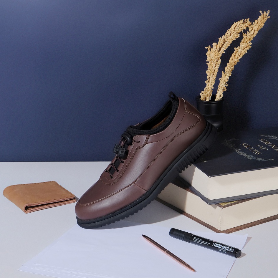 WAVE BLACK ORIGINAL x VOLVE PROJECT Sepatu Formal Full Hitam Tali Pria Pantofel Kerja Kantor Dinas Resmi Guru Kantoran Wisuda Kuliah Pesta Undangan Wedding Kondangan Nikah Casual Oxford Semi Kulit Premium Footwear Big Size Ukuran Jumbo 44 45 Keren Terbaru