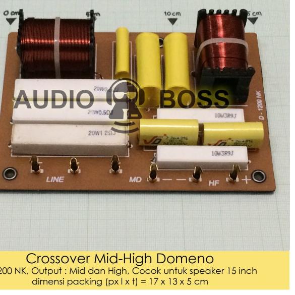 Crossover Pasif Mid High Domeno / Crossover Output Mid High D-1200 NK