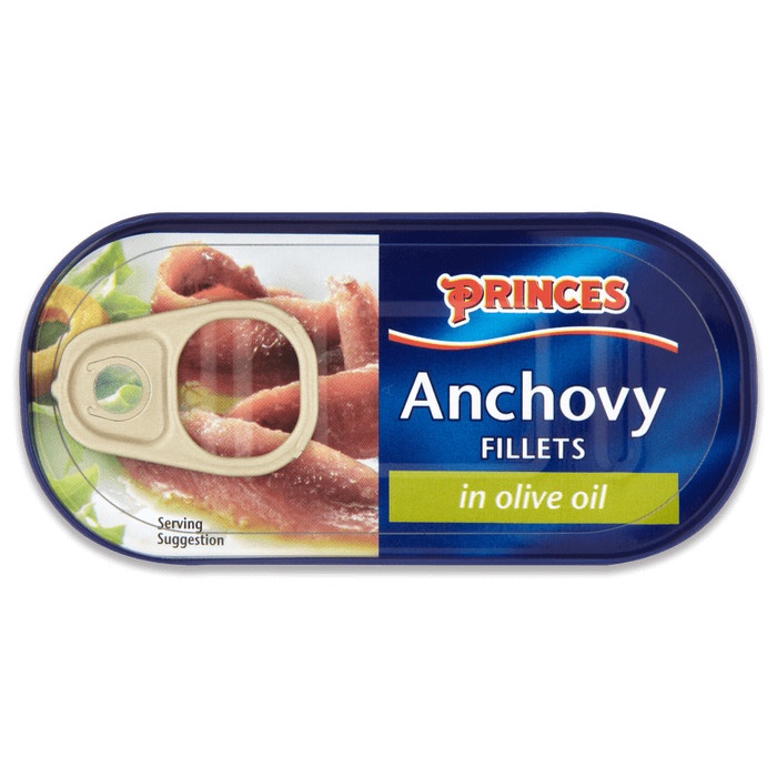 

NEW princes ancovy fillets in olive oil can Anchovies Fillet 50gr