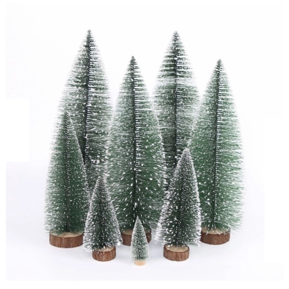 Mini Pohon Natal SALJU Christmas Xmas Tree Cemara Hiasan Dekorasi Meja