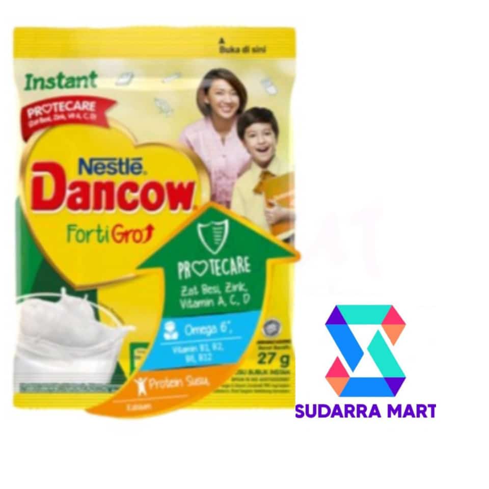 

susu bubuk instan dancow putih sachet satuan