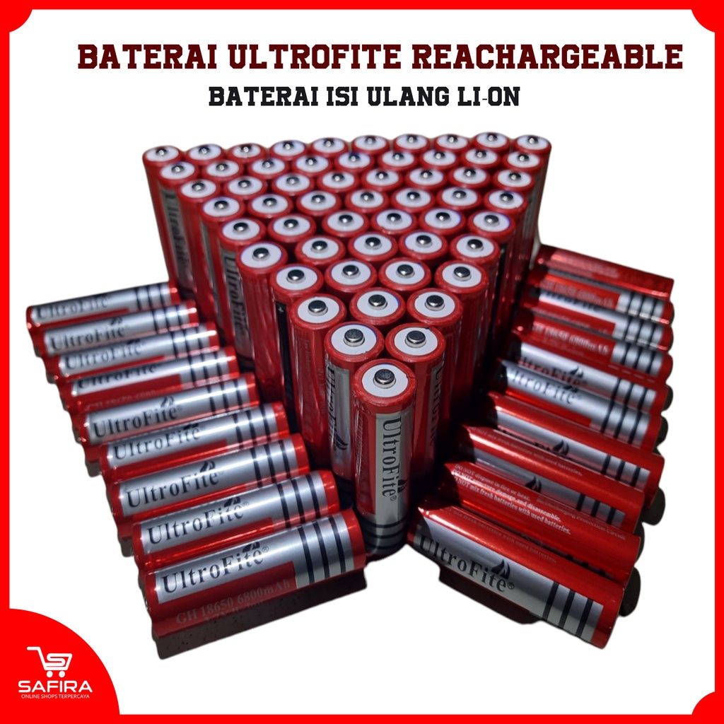 Baterai Ultrofite Reachargeable GH 18650_6800 mah/Baterai Isi Ulang