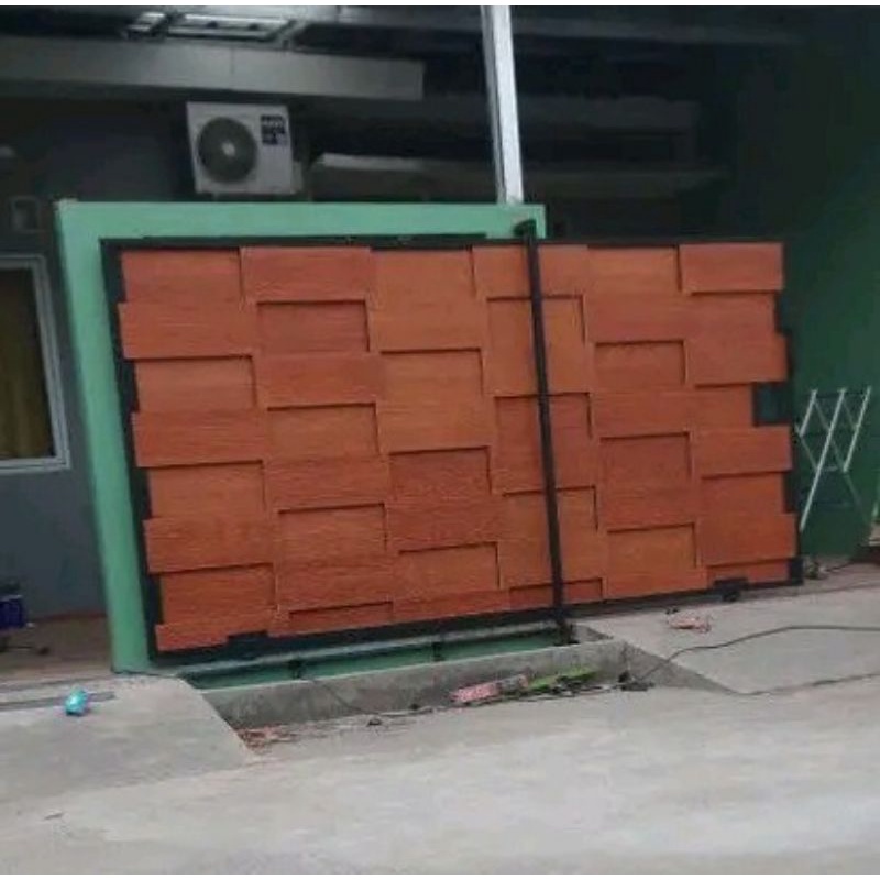 pagar garasi rumah minimalis