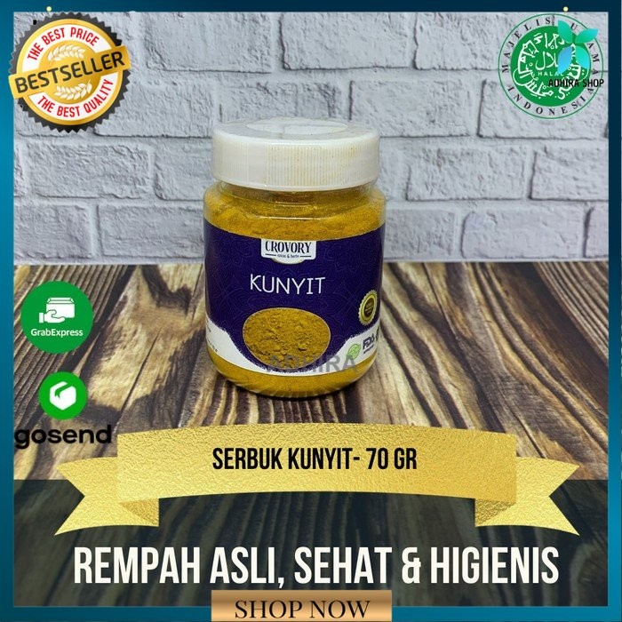 

Serbuk Kunyit Murni Bubuk Kunyit Kunyit Sekumi Crovory Herbs