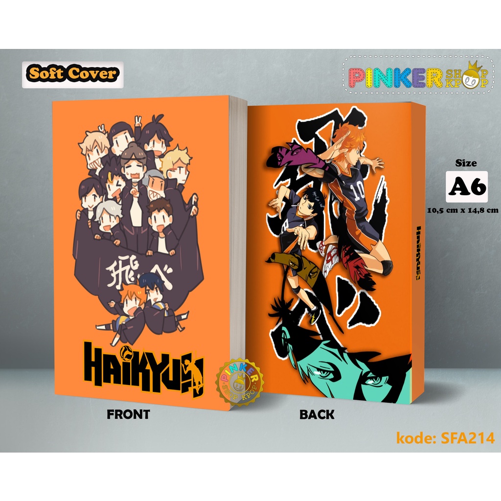 

(SFA214) Pocket Note Anime HAIKYUU Softcover
