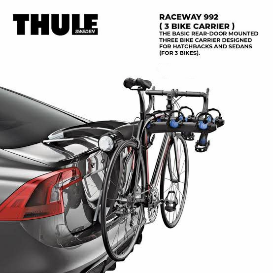 THULE bike carriers RACEWAY 3 bikes rak sepeda mobil sedan belakang