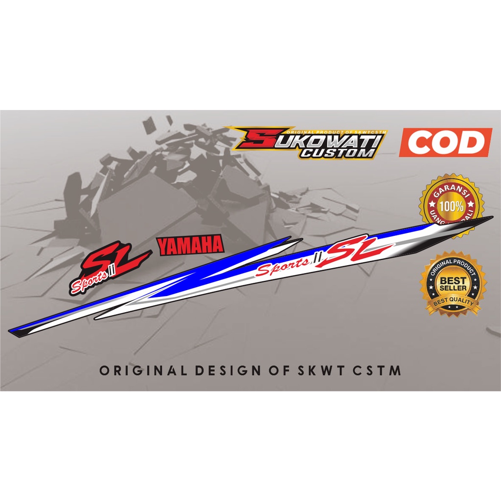 STRIPING YAMAHA SIGMA VARIASI CUSTOM / STRIPING SPORT II SL YAMAHA SIGMA