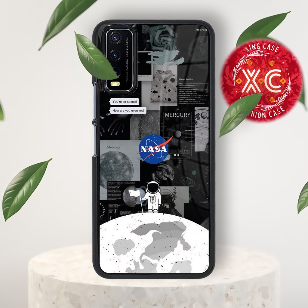 |EZ08|CASE GLOSSY VIVO Y12S Y20 Y20S Y20i KILAU EFEK KACA | CASE HAPE MOTIF NASA AESTHETIC|