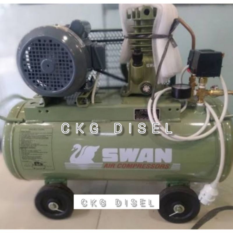Kompresor Angin 1/4 Air Kompresor Automatic Swan + Dinamo Jiayu / Taiwan