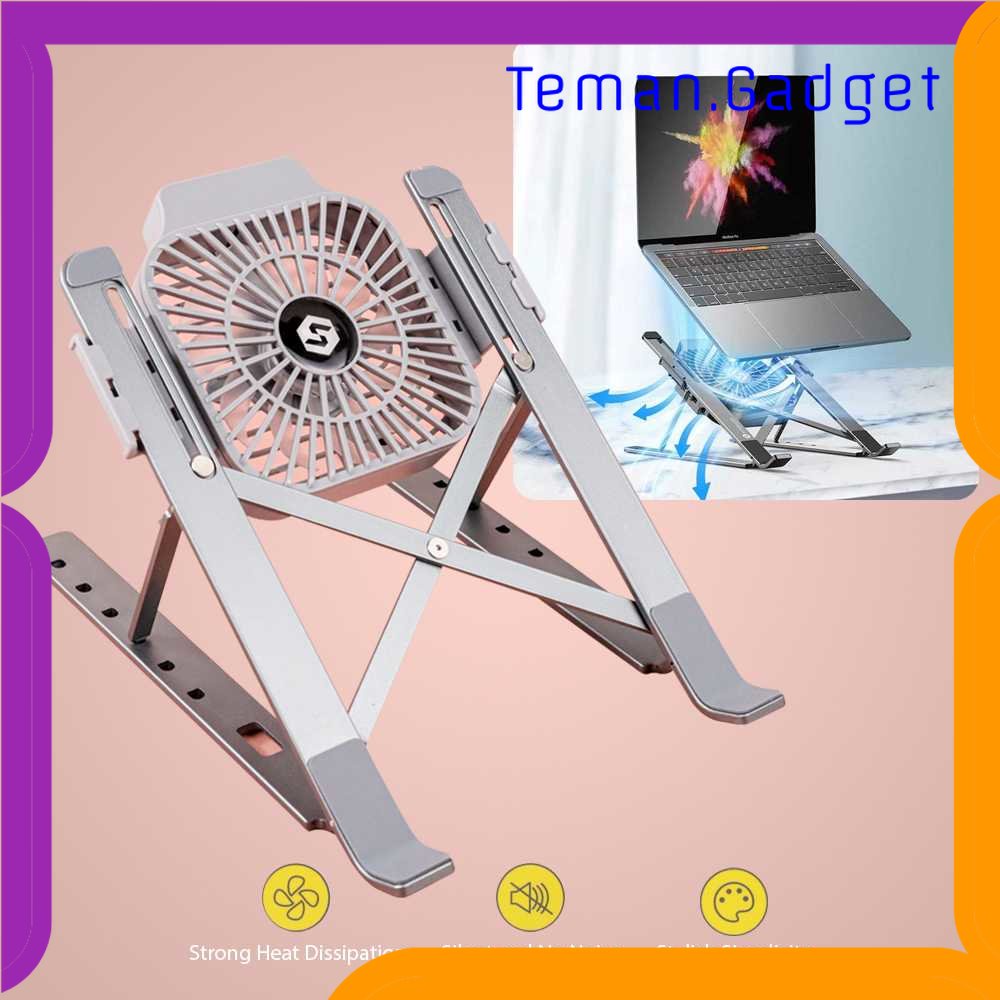 TG - AE DANYCASE Laptop Stand Aluminium Foldable With Cooling Fan - DC1316