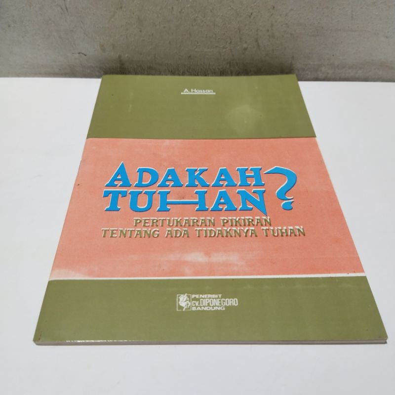 Buku Adakah Tuhan? Pertukaran Pikiran Tentang Ada Tidaknya Tuhan (A. Hassan)