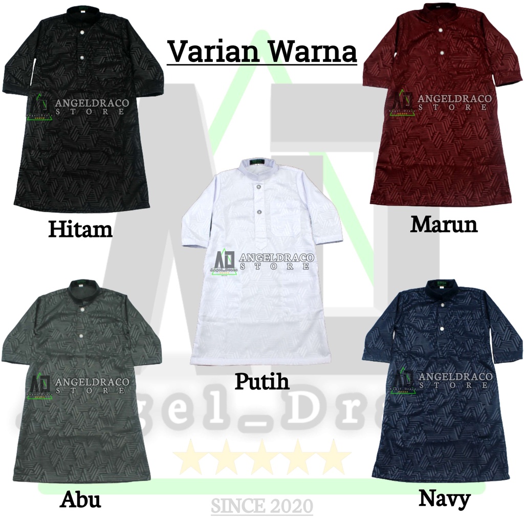 Koko Jubah Gamis Embos Anak Laki Laki Cowo Usia 0-14 Tahun