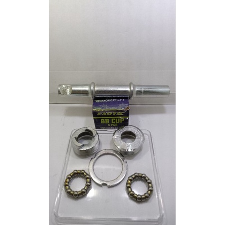 BOTTOM BRAKET SEPEDA/BB SET AS BULAT PANJANG 14CM