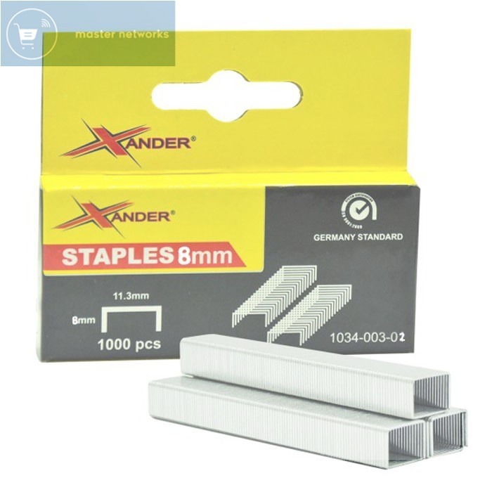 

Xander XD-1841 Isi Staples 8mm 1 Kotak isi 1000 Pcs