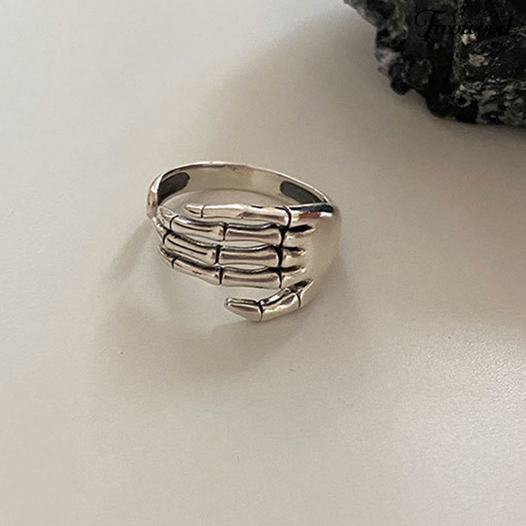 Cincin Model Terbuka Adjustable Gaya Retro Untuk Wanita