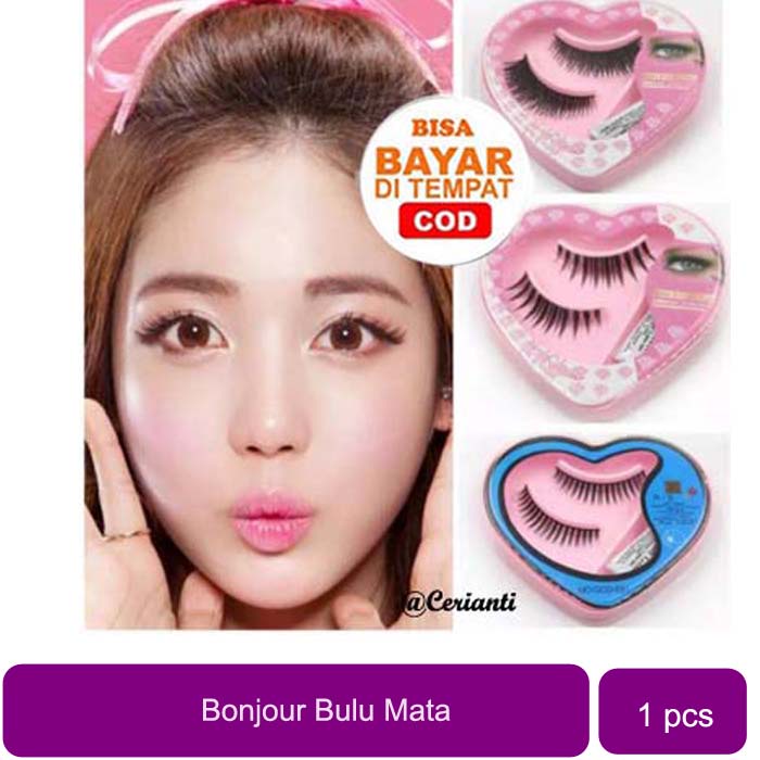 BULU MATA PALSU + LEM BONJOUR 2IN1_Lynn Design