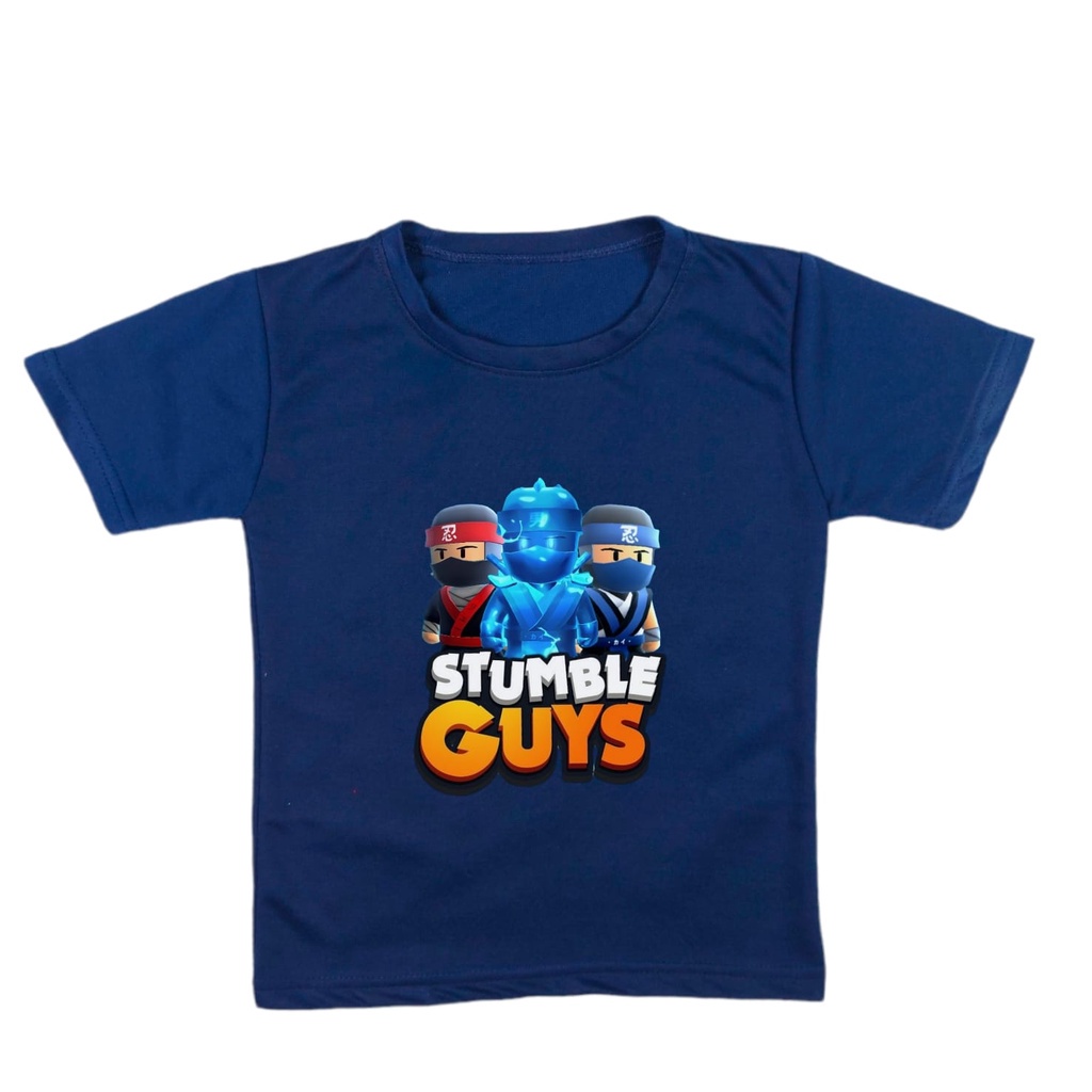 Atasan Baju Kaos Anak Stumble Guys Lava Laki Laki Perempuan Umur 2 - 10 Tahun K210