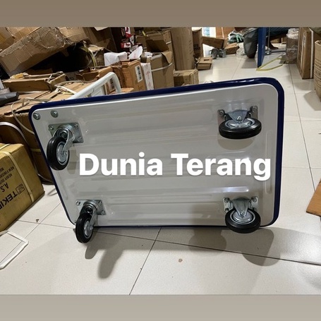 Hand Truck FREDER 150 kg Dasar Plat Logam - Troli Barang Lipat  Serbaguna Model Besi - Gerobak Besi - Trolley Troly Dorongan Barang Hand Truck Plat Besi 150kg FREDER