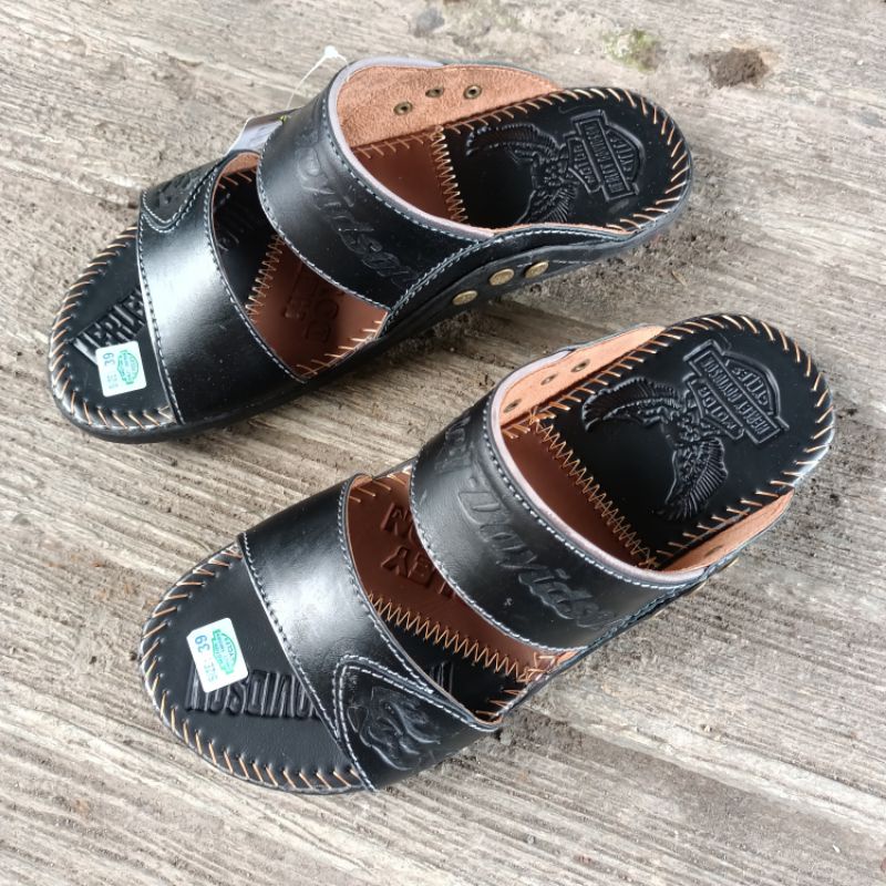 sandal kulit asli Harley sandal kulit pria asli slip on kulit asli sandal kulit kulit asli