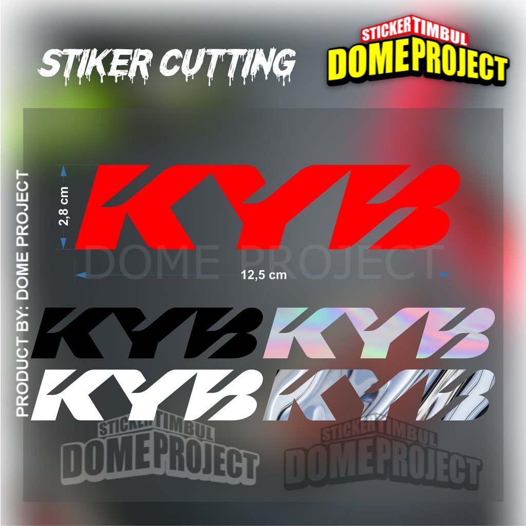 STIKER CUTTING KYB PREMIUM GRADE 5 VARIAN WARNA