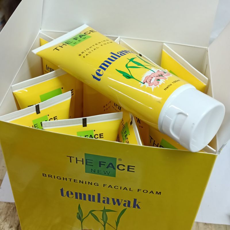New Temulawak The Face Facial Foam Brightening 100ml - LUSINAN