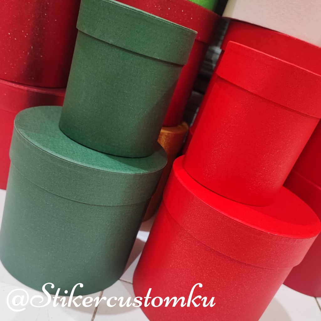 

Bloom Box Lebaran Eid Mubarak Flower Bulat Natal Kotak Kado Kotak Bunga 10x12cm