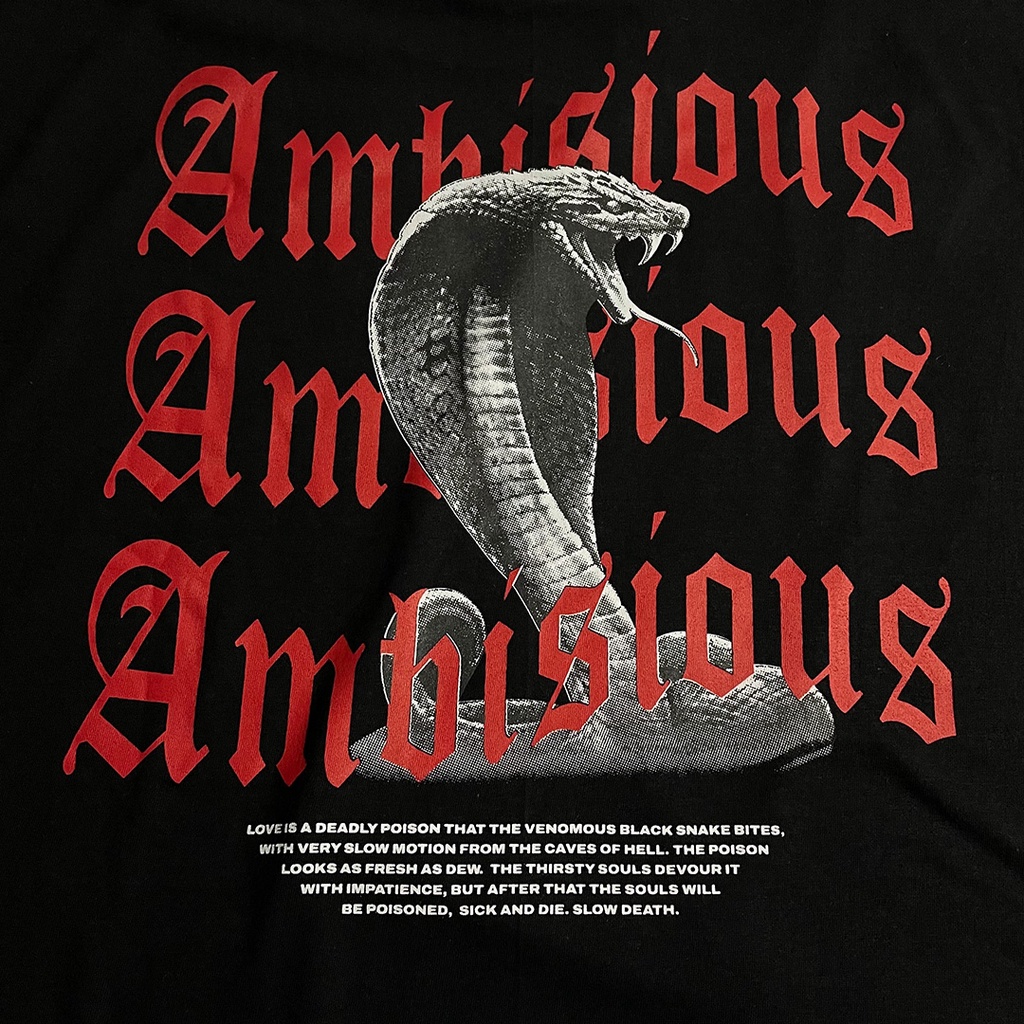 Oversize T - Shirt &quot; AMBISIOUS SNAKE &amp; TRAVIS RAPPER &quot;