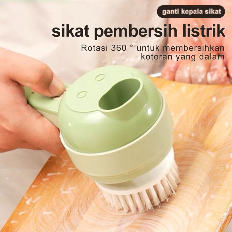 AmazeFan 7in1 mini juicer portable parutan serbaguna blender elektronik Sikat pembersih tanpa kabel penggiling bumbu kentang chopper belender buah vegetable slicer gilingan daging parutan pemotong pengupas processor mixer food alat peralatan masak dapur