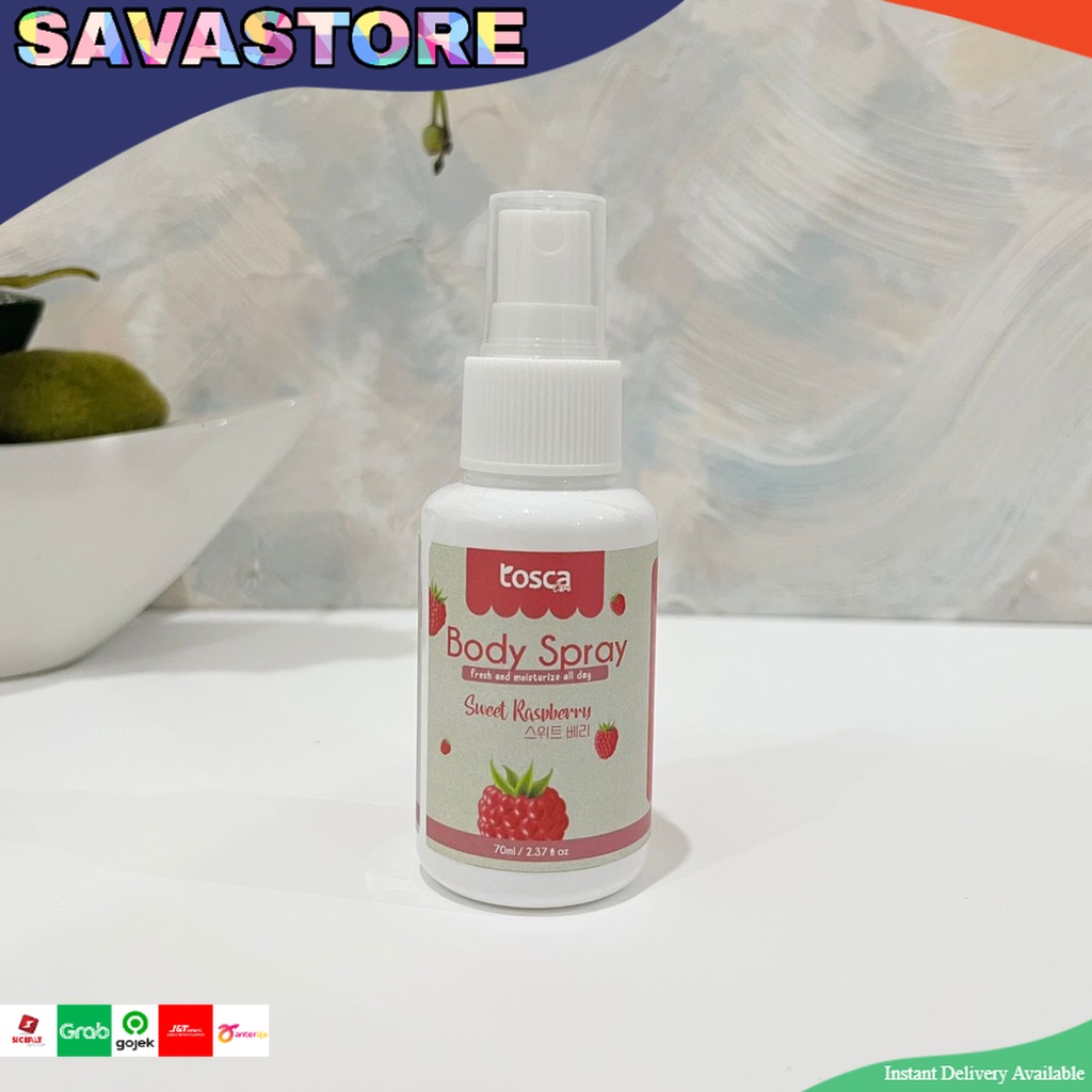 TOSCA Body Spray Fresh And Moisturize All Day Spray Pengharum Badan  untuk semua usia - Hilangkan Bau Badan - Harumkan Tubuh - Non Alkohol