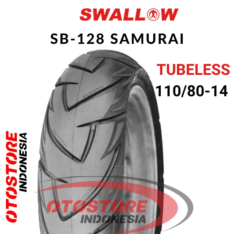 Ban Luar Motor Swallow SB-128 SAMURAI 110/80-14 RING 14 Tubeless  ban motor