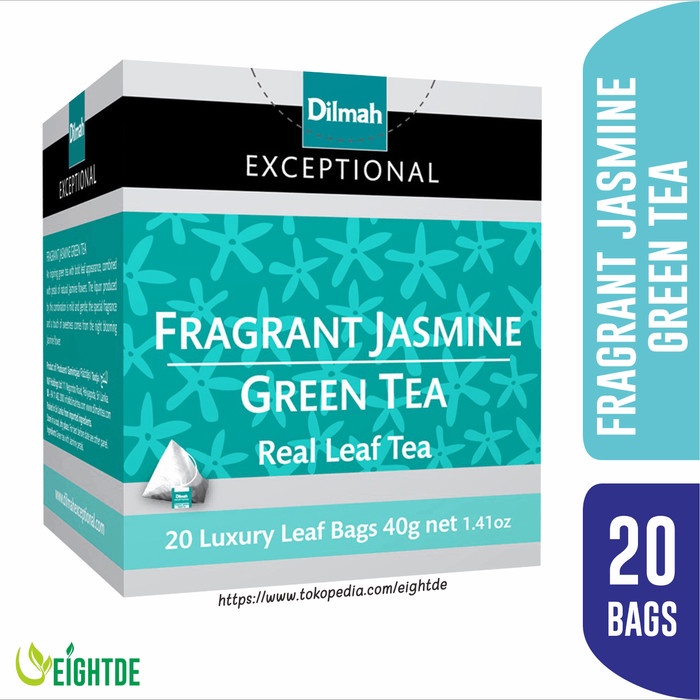 

DILMAH EXCEPTIONAL FRAGRANT JASMINE GREEN TEA 20S