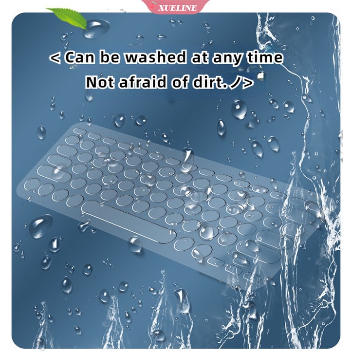 1 Pc skin Pelindung keyboard Logitech K380 Bahan Silikon Ultra Tipis Ukuran Xl