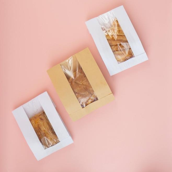 

[Digipack] White Window Satchel Bag 18 x 7 x 30 | Kantong Kertas Roti