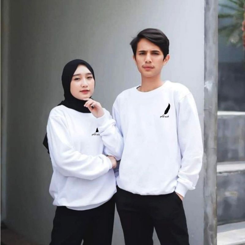 Baju COUPLE GOLD RUSH  terbaru lengan panjang  kaos Trendy dan kekinian/ harga sudah termasuk 2pcs