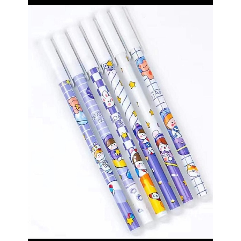 (JY) Pulpen Bisa Dihapus Bolpoin isi 6 pcs Gel Erasable Pen Pena Yang Bisa Dihapus Lucu Hapus/ballpoint isi 6 pcs