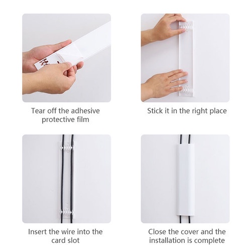 Penutup Pelindung Kabel Duct Untuk Dinding Lantai Wall Cable Protector Organizer Multifungsi