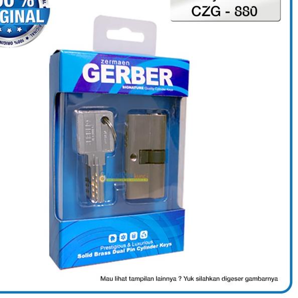 CZG-880 cylinder, silinder pintu, silinder kunci, handle pintu gerber