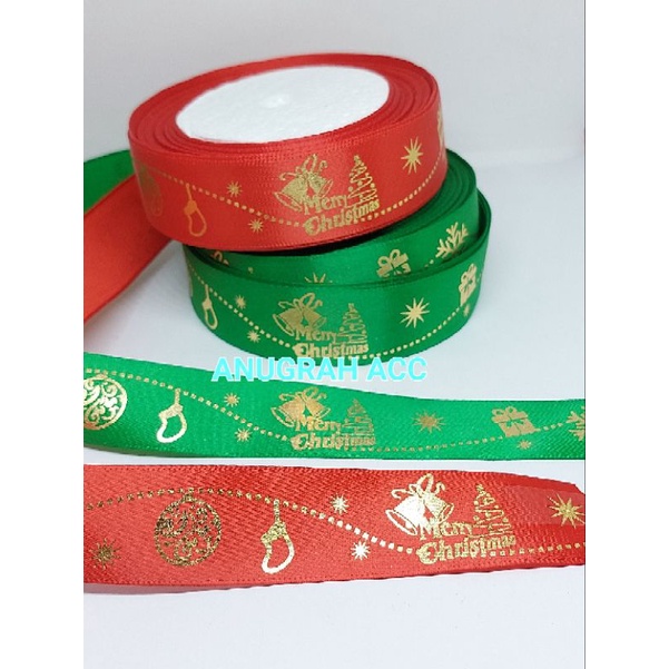 

pita satin 1 inch edisi natal