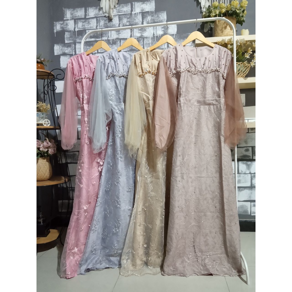 GAMIS AMEENA payet msc 37 Gamis Abaya Fashion Muslim