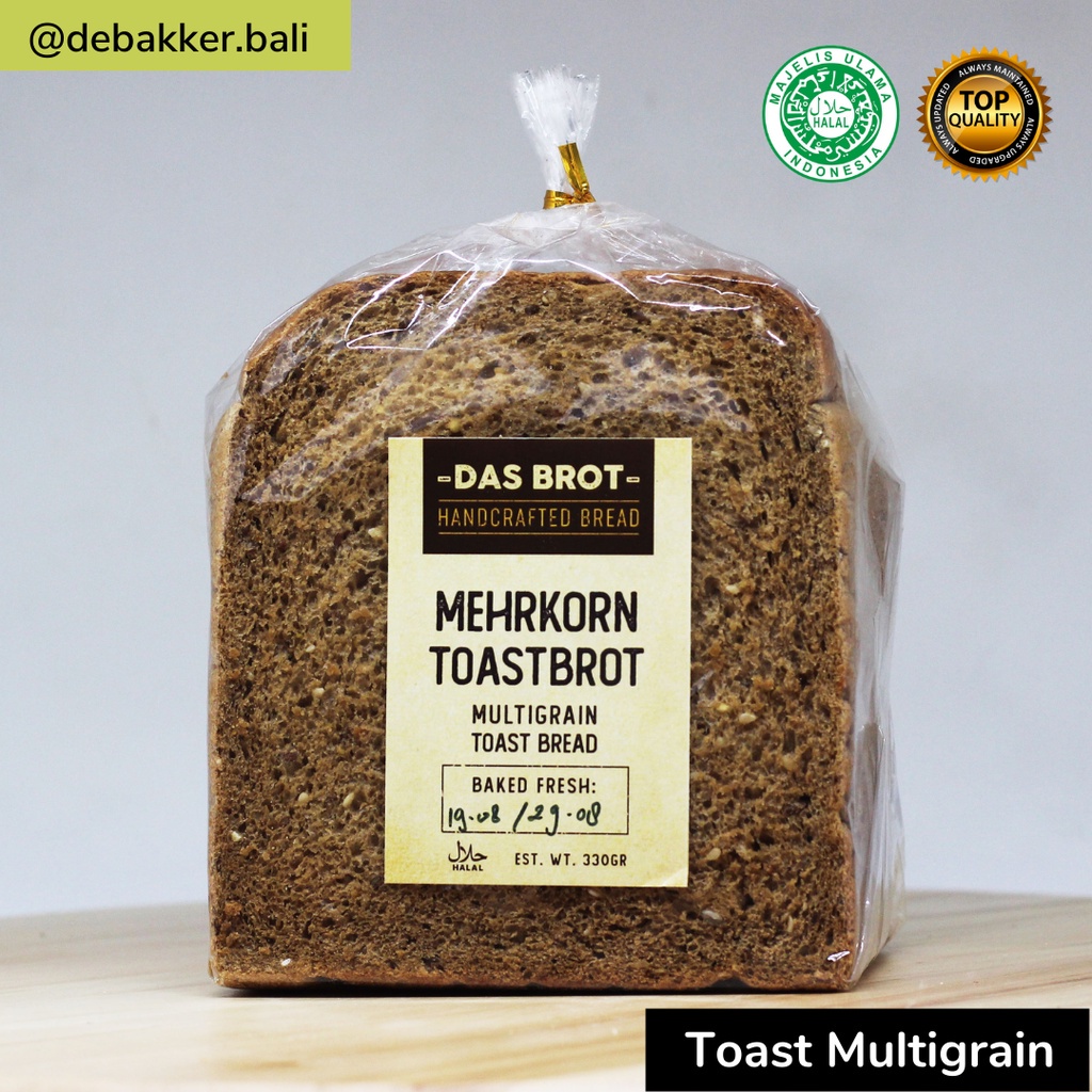 

Debakker store Toast Multigrain - Healthy Food – Egg Free – Bread Roti