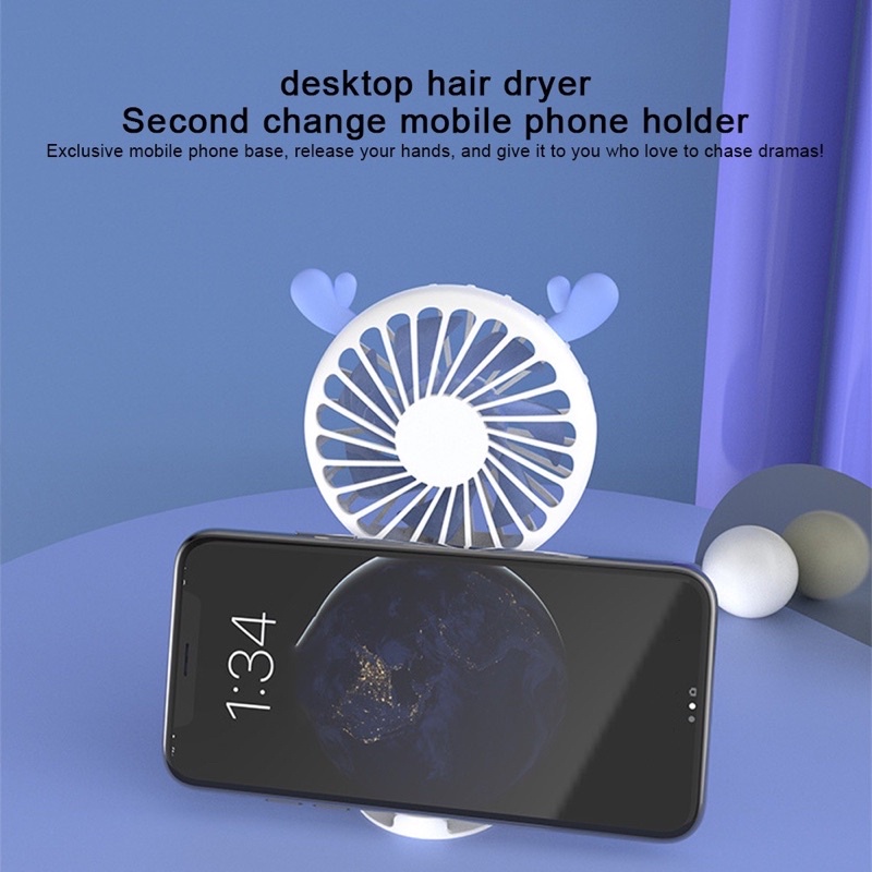 SX-116 KIPAS MINI KARAKTER ASTROUNOT USB MINI HANDLE FAN