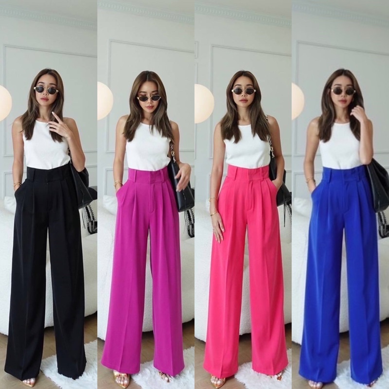 READY JARED CULLOTE  HW TROUSERS BRAND BASIC STUDIO / CELANA KULOT WANITA IMPORT BANGKOK BKK