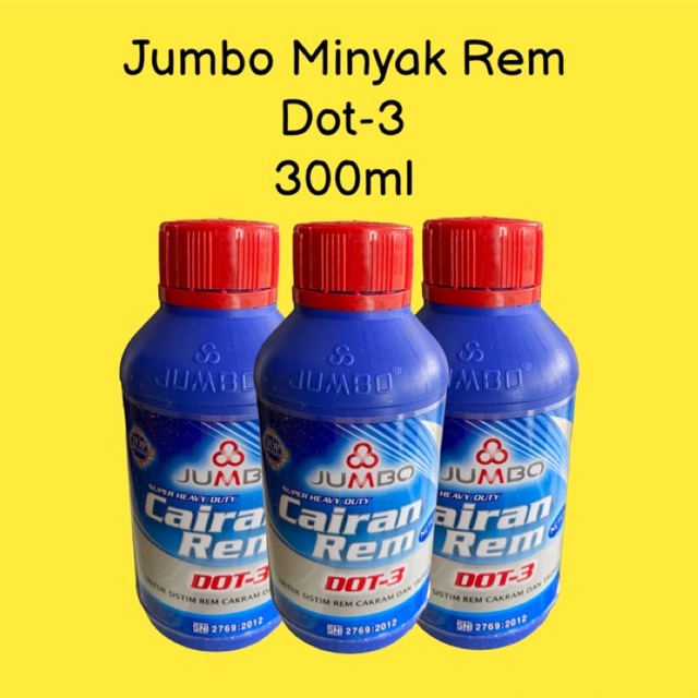 Jumbo Minyak Cairan Rem Cakram Tromol 300ml Dot-3