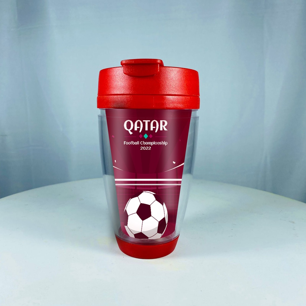 Tumbler Kecil Worldcup Fifa 2022 Qatar Football Piala Dunia Souvenir Merchandise Aksesoris Botol Min