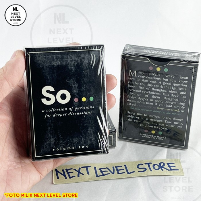 So Cards Deep Conversation Starters – Question Card Game Board Games