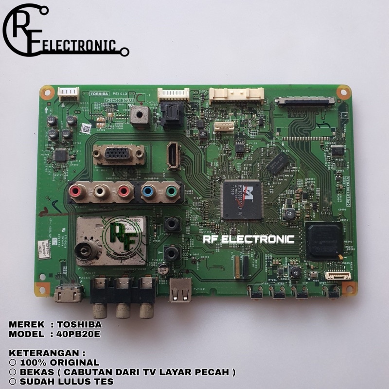 MB MOBO MAINBOARD MESIN TV LED TOSHIBA 40PB20E 40PB20 E