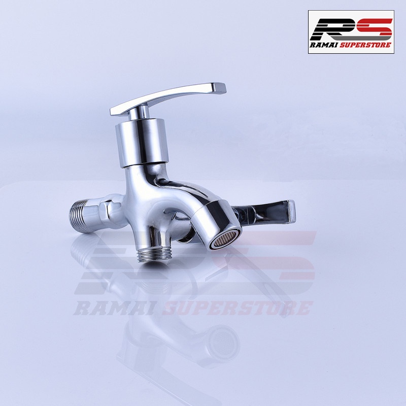 Kran Cabang Keran Shower Faucet Tembok Elegan