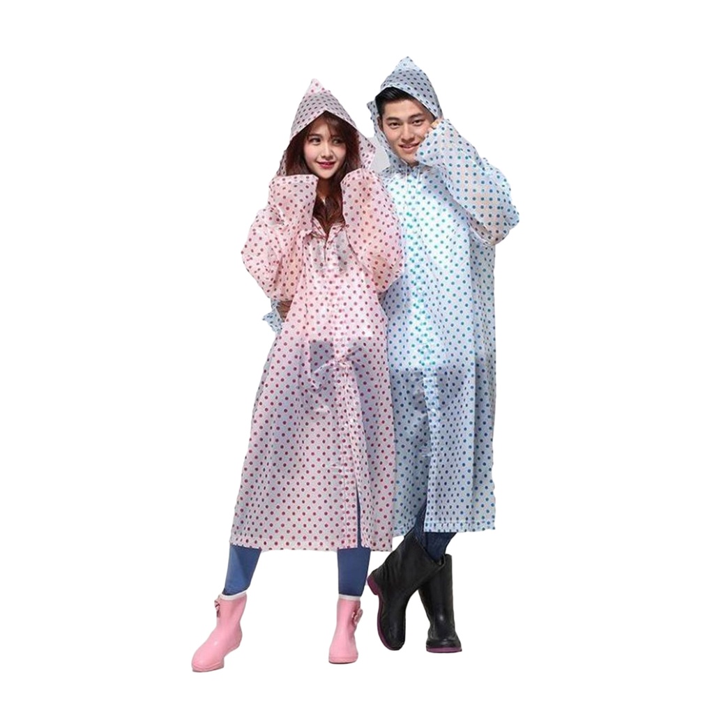 Jas Hujan EVA Raincoat Motif Polkadot