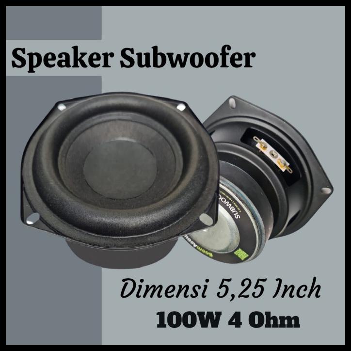 Speaker Subwoofer 5, 25 Inch Untuk Subwoofer Aktif Mobil Rumahan